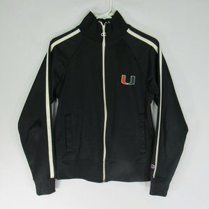 University of Miami Hurricanes Vintage Champion Full Zip Jacket Size S Small